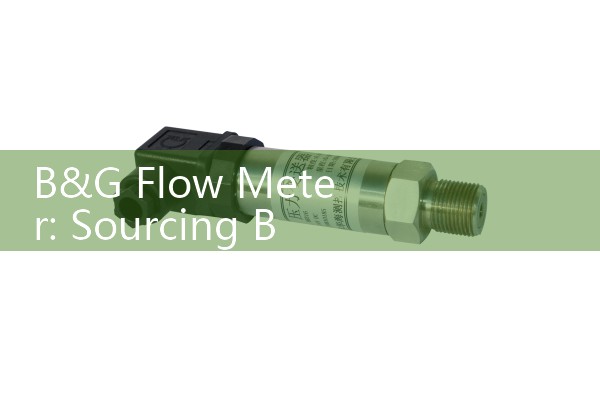 B&G Flow Meter: Sourcing Bell and Gossett Hydronic Balance Balancing Tools